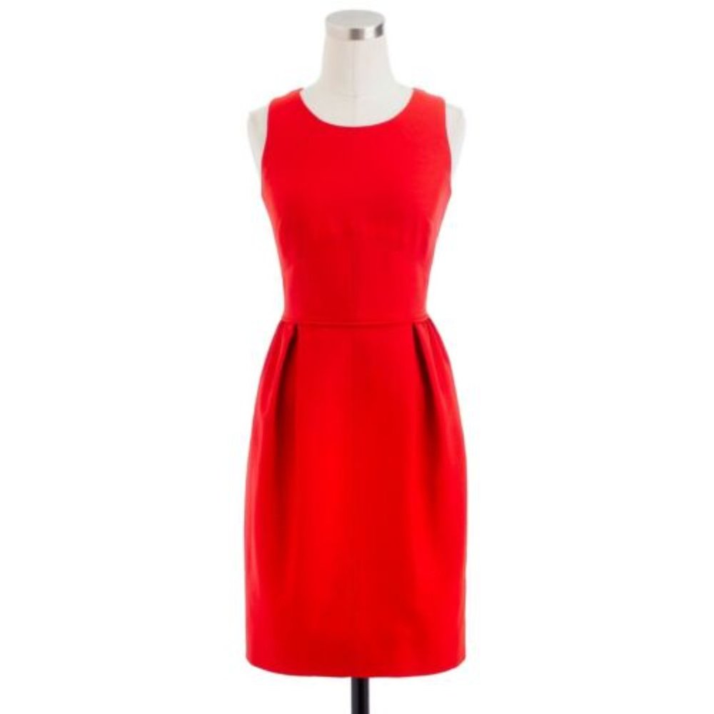 J. Crew Wool and Silk Dress, Red, Size 00